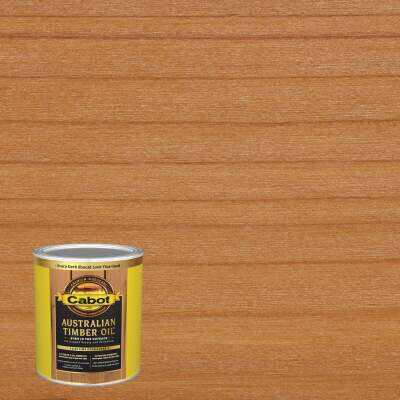 Cabot Australian Timber Oil Translucent Exterior Oil Finish, 3458 Honey Teak, 1 Qt.